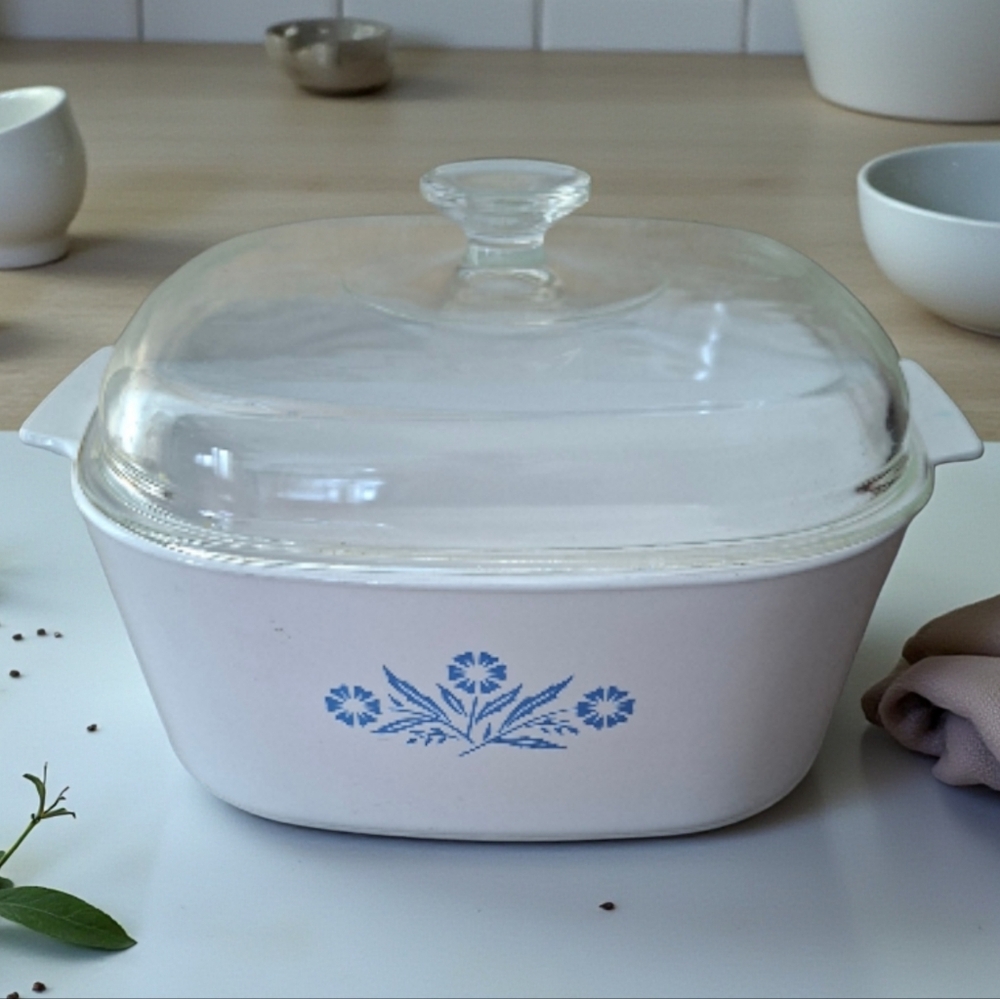 10 CupsVintage Corning Ware Blue Cornflower Casserole Dish With Lid 20-A Canada